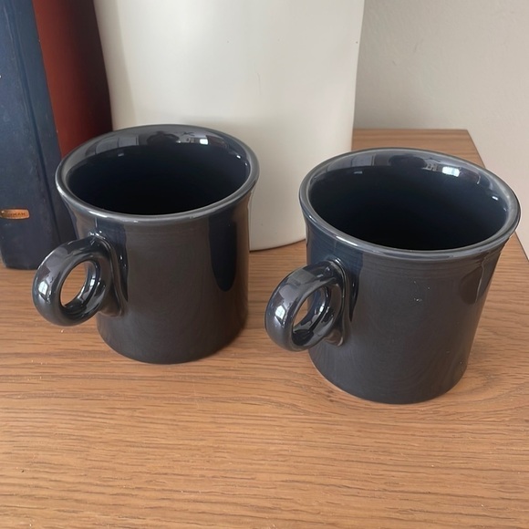 Fiesta Slate Coffee Mug new set of 2 O ring handle - Picture 1 of 2